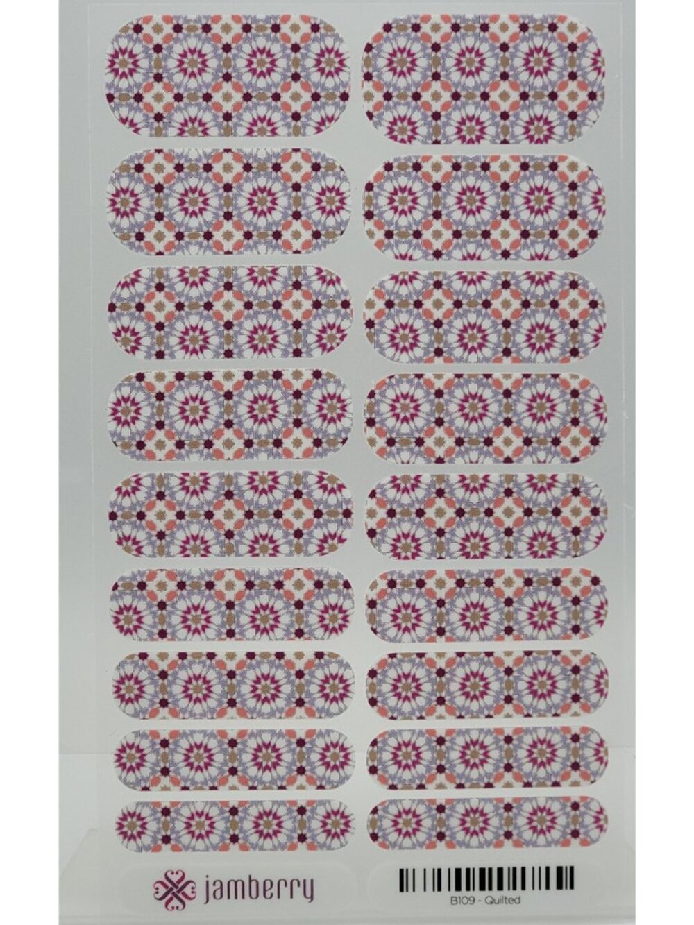 Jamberry Nail Wraps, Quilted, Full Sheet